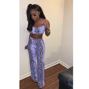 Purple Snake Skin Set